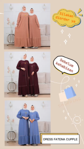 Gamis Anak Perempuan Fateena Dress Ceruty Swarovsky | gamis lebaran anak perempuan 2024 baju muslim