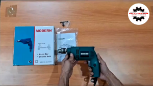 Mesin Bor Listrik 10mm Tangan Kayu Besi Electric Drill MODERN M-2100B 260watt