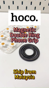 Hoco Magnetic MSafe Ring Holder Phone Grip and Kickstand Stand Double Ring Design Horizontal  Vertical Stand