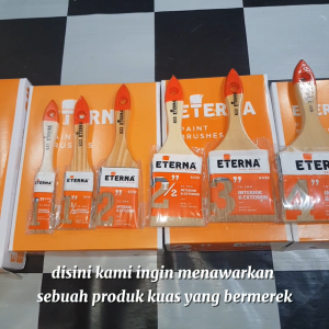 ( 12Pcs ) Kuas Tangan ETERNA 633v Kuas Cat ETERNA Kuas ETERNA 1LUSIN
