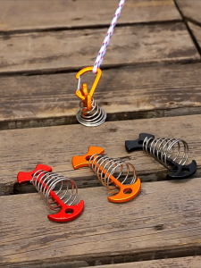 1Set Pasak Berkemah Dek Aluminum Alloy Deck Camping Pegs Outdoor Hiking Nail Fish Buckle