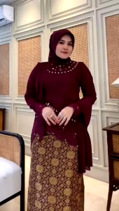 Steilan dan Atasan Kebaya Payet dan Songket/Set Kebaya Slendang