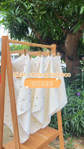 Khăn Ủ Sơ Sinh UNBEE Chần Bông Hình Rồng Cute Chất Liệu Bamboo Kháng Khuẩn Kích Thước 80x80cm