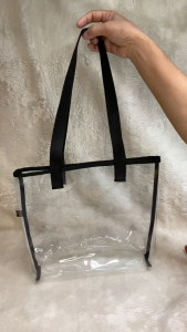 Women Tote Bag PVC Shoulder Transparent Summer Bag Waterproof Handbag Ladies Casual Bag