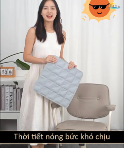 Đệm Ngồi Mát Lạnh Mùa Hè HADU Gối Lót Ghế Gel Tản Nhiệt Dùng Cho Văn Phòng Xe Hơi Chống Nóng Bức Giảm Đau Lưng Ê Mông