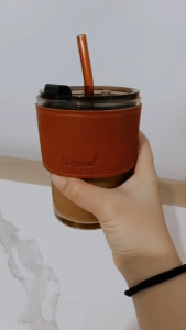 GELAS KACA TUMBLER VINTAGE SEDOTAN/ GELAS VINTAGE / TUMBLER KACA SEDOTAN / BOTOL CUP COFFE SEDOTAN