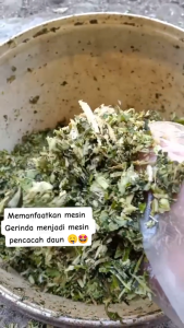 2 mata Pisau Cacah Rumput 30cm Pakan Ternak Asli Baja tinggal pakai