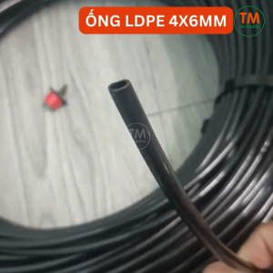 TRỢ SHIP- CUỘN 200M Ống LDPE 4x6mm nhựa nguyên sinh gắn béc tưới cây dùng trong hệ thống tưới phun mưa nhỏ giọt