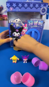EZYLITTLES Magic Egg Gashapon Machine Sanrio Toys Surprise Doll Capsule Egg Twisting Kuromi Melody Hello Kitty