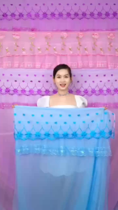 A94 Màn Mùng tuyn Lanh Thái dây mắc 4 góc chống muỗi cho người lớn - mùng tuyn thái lạnh ren hoa giá tận xưởng hàng loại 1