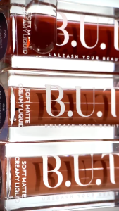 B.U.T Soft Matte Creamy Lipcream Ceramide 02 Naughty Brown 24H Uncrackable Lip Cream Tahan Lama
