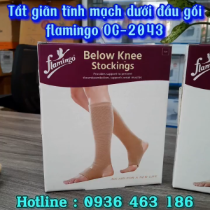 Tất Suy Giãn Tĩnh Mạch gối Vớ Y Khoa Flamingo Ấn Độ -Tất Gối OC-2043