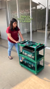 ISKU Trollies Bengkel Rak 3 Susun Trolly Trolley perkakas tools Tool Cart Rak Alat Perkakas Trolly Galon Trolley Alat Kerja Rak Bengkel Motor