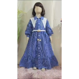 Dress Anak Midi Belava Belt Terlaris untuk Perempuan Usia 3-10 Tahun - Fashion