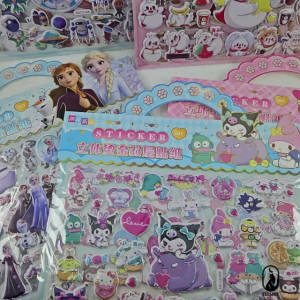 Stiker Timbul Murah DIY Sticker Bubble Hias Karakter isi 2 Lembar