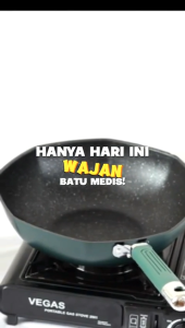 Wajan Premium Persegi Delapan Maifan Stone 32 cm Anti Lengket Double Bottom