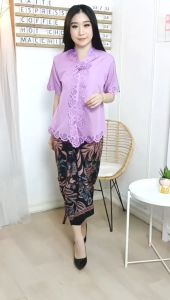 Atasan Kebaya Encim Kebaya Wisuda Laser Cut Charlotta COD