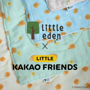 Little Eden x Little Kakao Friends - ผ้าห่มนวมใยไผ่ 100% สำหรับเด็ก (40 x 40 นิ้ว)