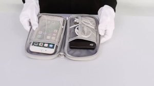 YHOME Tas Aksesoris Handphone 2 Kantong / Travel Pouch Organizer / Gadget Travel Pouch Two Storage Y310