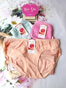 Combo 5 Quần Lót Thun Lạnh quần lotd bà già Dập Hoa (362) BigSize 70 - 80 Kg Chất Vải Mềm Mịn Mát Co Giãn Tốt - Shop Kim Yến