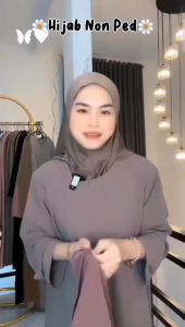 Jilbab Instan Bergo Hamidah | Khimar Daisy Instan Bergo Malay Jersey Premium