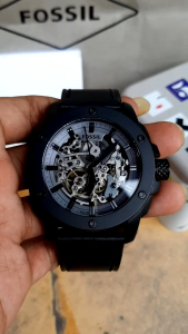 Promo: Jam Tangan Pria FS ME3134 Modern Machine Automatic Skeleton Dial Leather Strap Original Garansi 2 Tahun