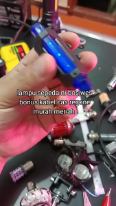 Lampu Belakang Sepeda LED USB Rechargeable Anti Air Lampu Sepeda USB+Kabel Charger