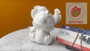 Tượng tô màu Stitch D3 cao 11cm thạch cao trắng (Không kèm màu) luyện vẽ decor