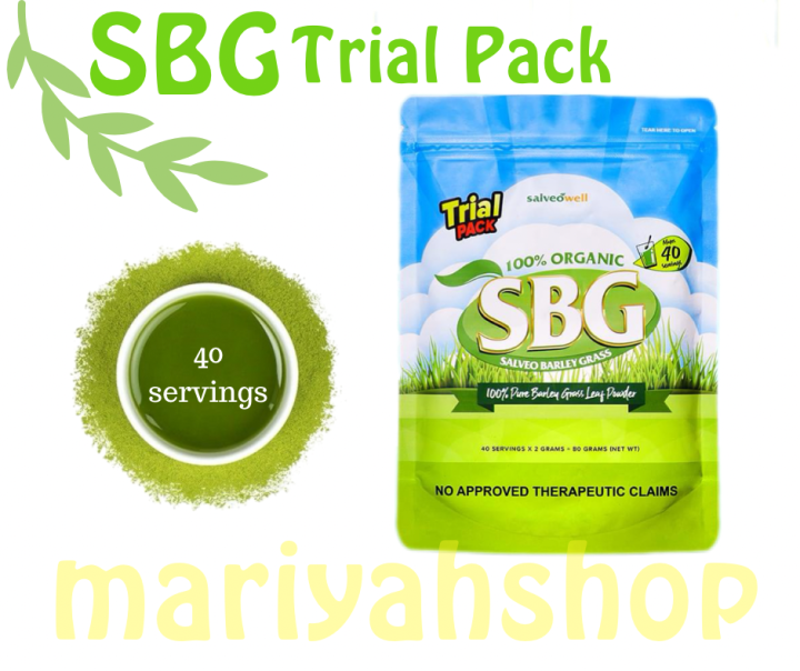 Salveo Barley Grass Trial Pack 80g | Lazada PH