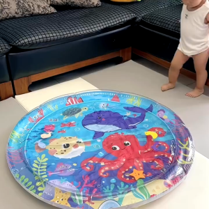 ( TẶNG KÈM ĐỒ BƠM) Đồ chơi thảm nước nệm nước phao bơi hình cá động vật biển cho bé không sợ ướt