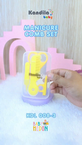 KANDILA BABY MANICURE COMBO SET / KDL 008-3 / SET PERLENGKAPAN GUNTING KUKU DAN RAMBUT ANAK BAYI