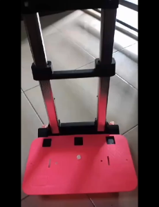 2 Wheel School Bag Trolley Backpack Luggage Student Kid Children Boy Girl Staircase Stair Hand Aluminium Alloy Folding Expandable Rod
