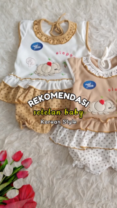 Baju Bayi Perempuan / Rok Dress Planet Kidz Motif Elephant - Planet Kids (Planet Kid)