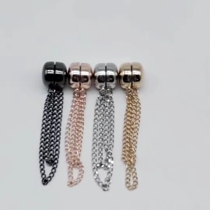 Magnetic Brooch Strong Magnetic Tassel Chain Pinless Brooches Magnet Hijab Clothing Pants Clips  Women Accessories Pant Leg Clips