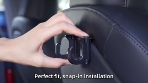 Oatsbasf Car Seat Back Hooks for Tesla Model Y Model 3 Accessories 2024 2023 2022 2021 Must Have Purse Hanger for Car Seat Headrest Hook for Purses And Bags Handbag Backpack Bag H