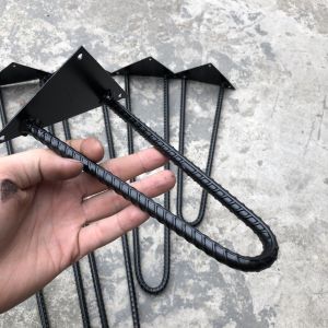 Chân bàn hairpin sắt gân (kèm vít) - hàng sơn tĩnh điện