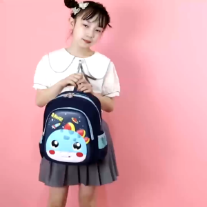 SURFGEAR Kids 12 Inches Canvas Student Backpack: Lightweight & Cute Cartoon Design