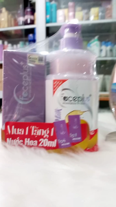 ( Mua 1 tặng 1 nước hoa Faceplus+ 20ml) Sữa tắm hương nước hoa Faceplus+ 800ml ( dạng sữa) - màu tím
