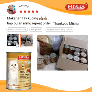 MISHA Majestic Premium Wet Canned Cat Food Tuna 400g x 1 Tin