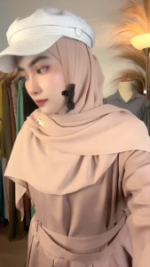 Nailla Dress Gamis Maxi Fashion Wanita Muslim Daily Freandly Terbaru free Belt