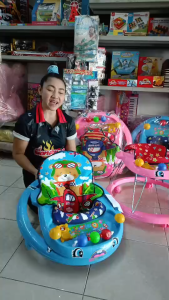 รถวงกลม รถพยุงหัดเดิน Baby Champ พลาสติก เกรด  A รุ่น BW#101/รุ่น BW#102(เก้าอี้พนักพิงสูง)