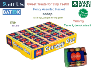 Batook Ponty Assorted Chewing Gum (gula-gula getah) (口香糖)