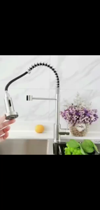 SUS 304 Keran Air Wastafel Panas dan Dingin Kran Angsa Tarik Kran Kitchen Sink Kran Kamar Mandi Kran Cuci Piring Fleksibel