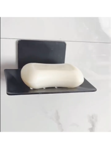 Space Aluminum Soap Holder No Punch Wall-Mounted Bathroom Shower Soap Drain Rack Soap Shelves Soap Storage Dish Stainless Soap Holder Bathroom Accessories