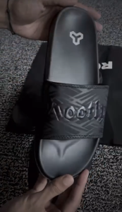 Rootly - Sandal Slide Wanita Pria dan junior Cr Simple Black 33-44
