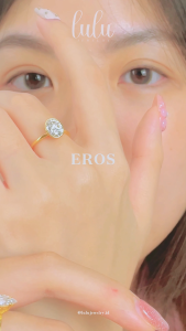 Lulu Moissanite Jewelry - Perhiasan Wanita Cincin Solitaire Berlian Moissanite 1 Carat Lapis Emas 18K - Eros Solitaire Oval Cut Moissanite Ring 1CT/2CT Sertifikat GRA