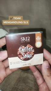 Sabun Kopi SR12 ORI BPOM Coffee Soap: Pembersih & Pencerah Wajah Kusam Pria Wanita Atasi Flek Hitam