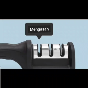 Pengasah Pisau / Asahan Pisau / Knife Sharpener / Alat Penajam Pisau Bahan Stainless Steel