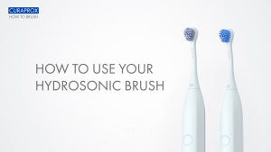 คลินิกเสริมสวยความงาม แปรงสีฟันไฟฟ้า Black Is White CURAPROX Hydrosonic ช่วยขจัดคราบสีฟัน ฟันขาวที่ชัดเจน