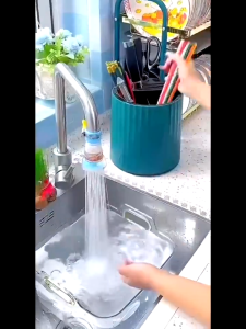 360° Rotating Kitchen Rack Multifunctional Plastic Kitchen Utensil Holder Spoon Fork Holder Kitchen  Holder Bekas Sudu